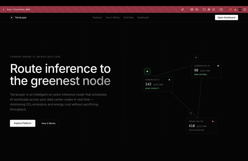 Datacenter Sustainability Platform – screenshot 2