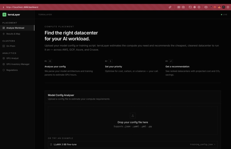 Datacenter Sustainability Platform – screenshot 3