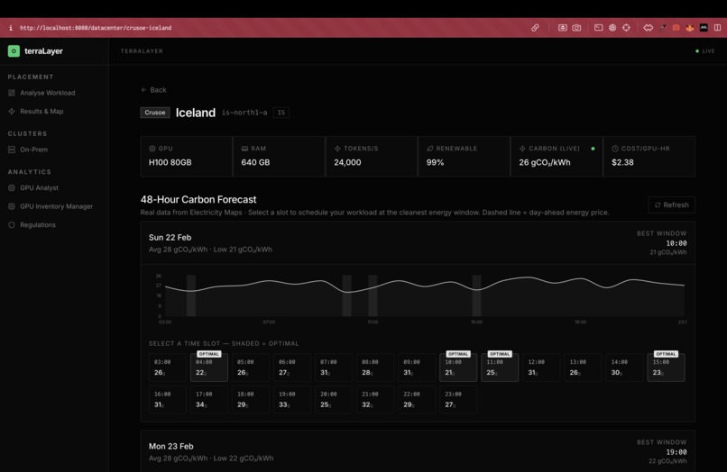 Datacenter Sustainability Platform – screenshot 4