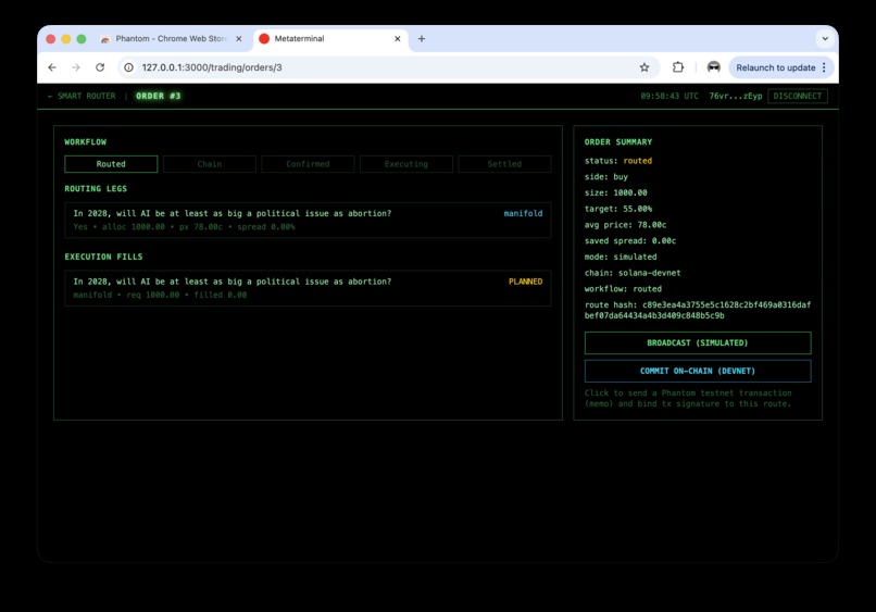 meta terminal – screenshot 8