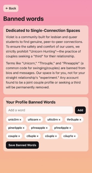 Violet: A Space Just for Women – screenshot 12