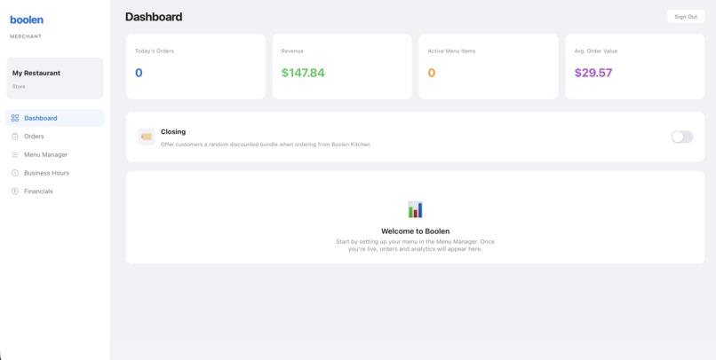 Boolen: An Alternative to DoorDash – screenshot 1