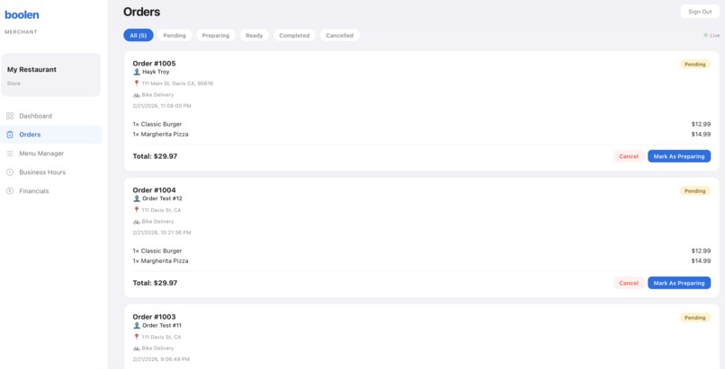 Boolen: An Alternative to DoorDash – screenshot 2