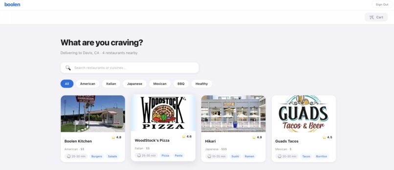Boolen: An Alternative to DoorDash – screenshot 4