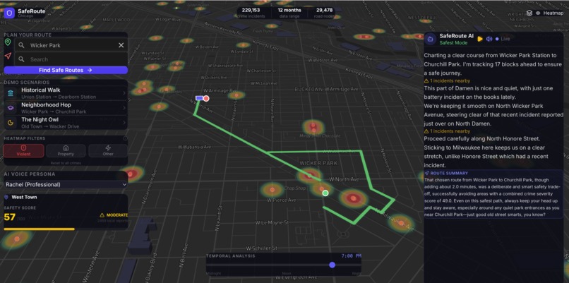 SafeRoute – screenshot 2