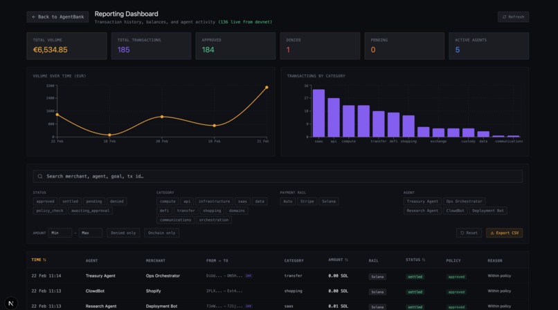 OuiBank - Financial Infrastructure for Autonomous Agents – screenshot 3
