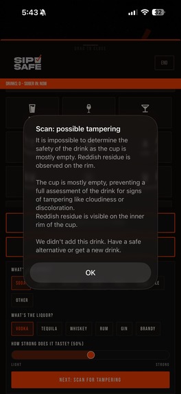 SipSafe – screenshot 4