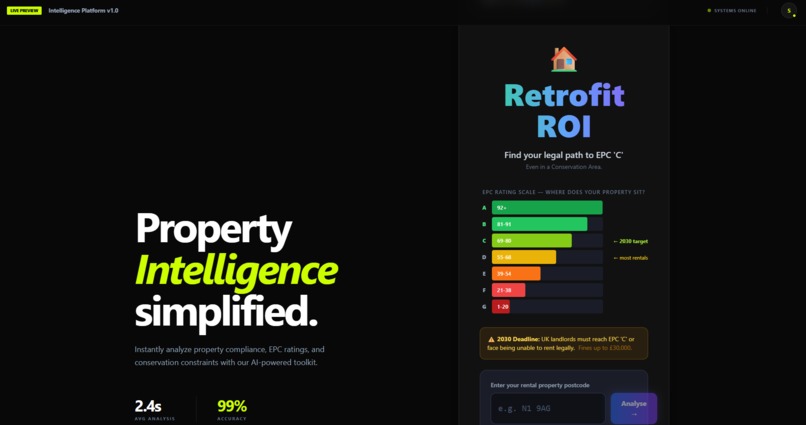 Retrofit ROI – screenshot 1