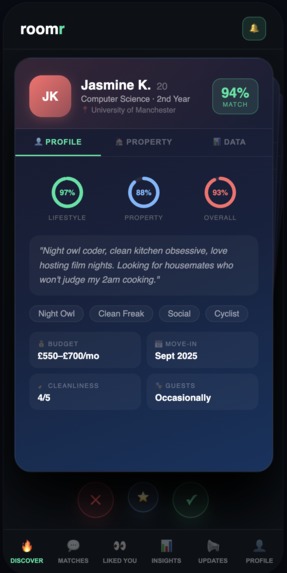 roomr – screenshot 2