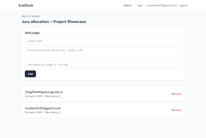 EvalDesk - Event Evaluation Management Platform – screenshot 5