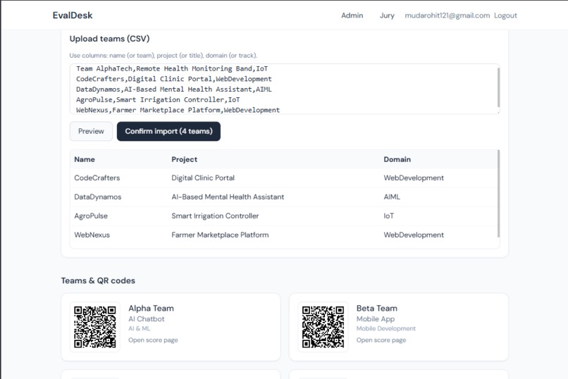 EvalDesk - Event Evaluation Management Platform – screenshot 4
