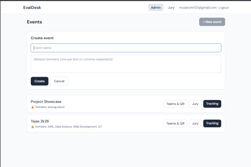 EvalDesk - Event Evaluation Management Platform – screenshot 3