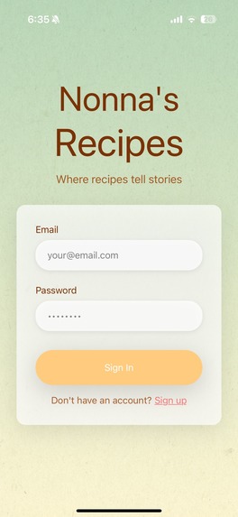 Nonna's Recipes – screenshot 1