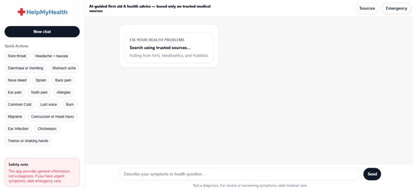 HelpMyHealth – screenshot 1
