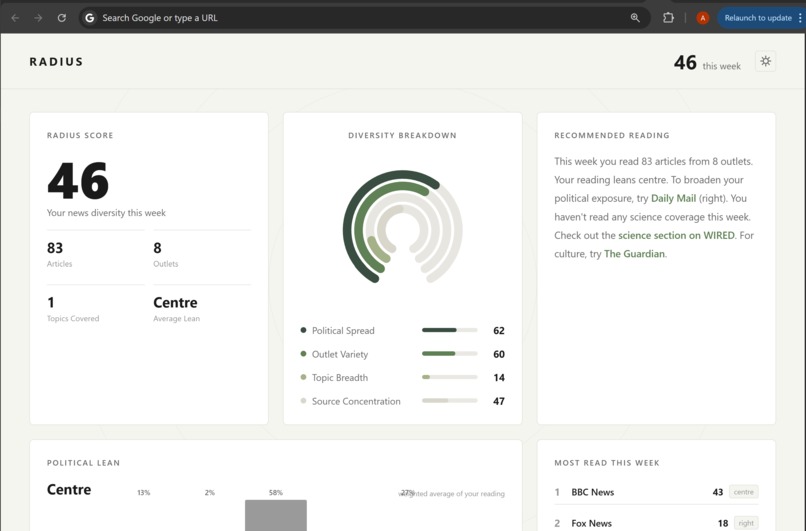 Radius – screenshot 1