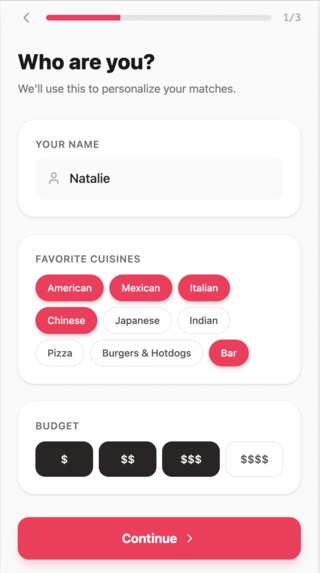 PlateMates (FIGMA CHALLENGE) – screenshot 2