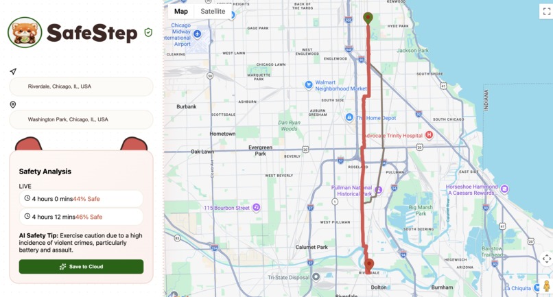 SafeStep – screenshot 1