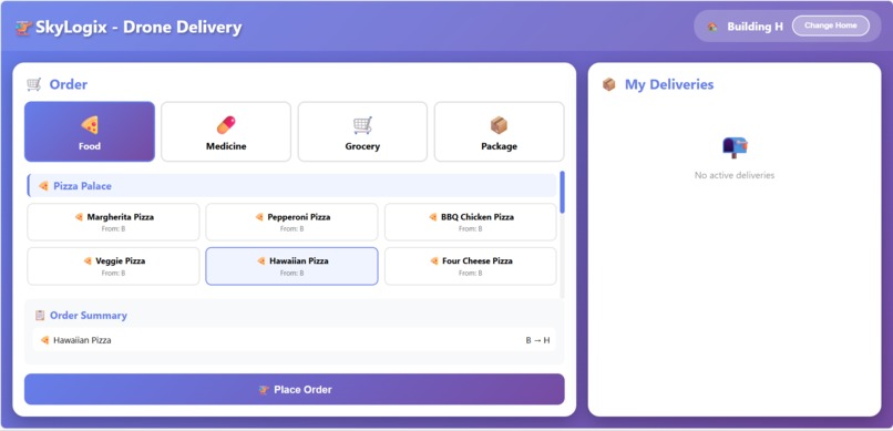 SkyLogix - Autonomous AI Drone Delivery Agent  – screenshot 1