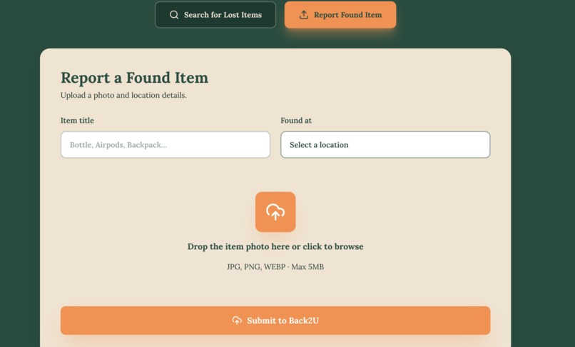 Back2U – screenshot 1