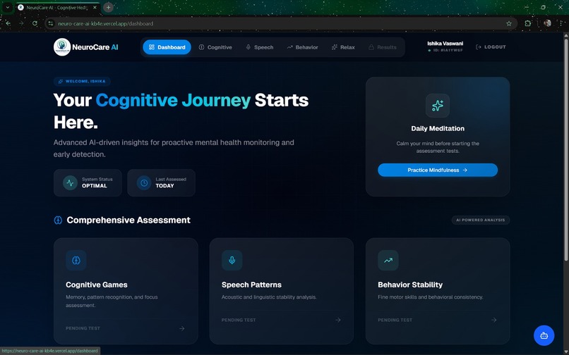 NeuroCare AI – screenshot 1