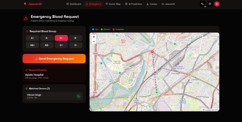 JeevanLink AI – screenshot 1