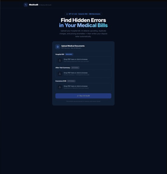 MedAudit AI – screenshot 1