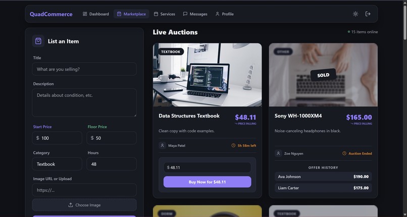 QuadCommerce – screenshot 2