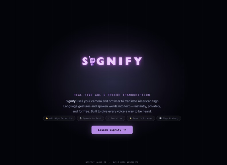 Signify – screenshot 1