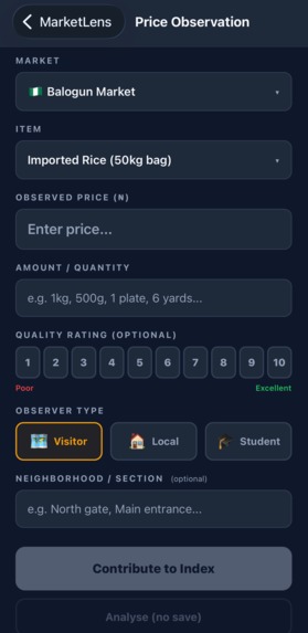 MarketLens – screenshot 1