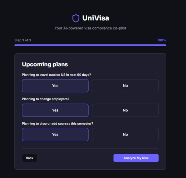 UniVisa – screenshot 1