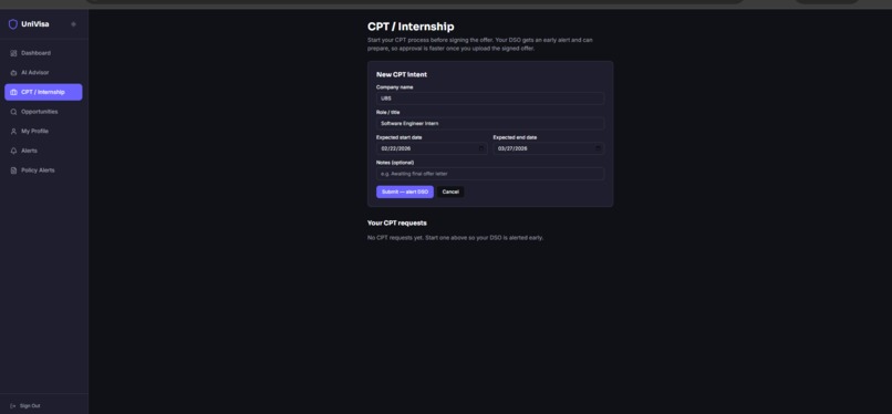 UniVisa – screenshot 5