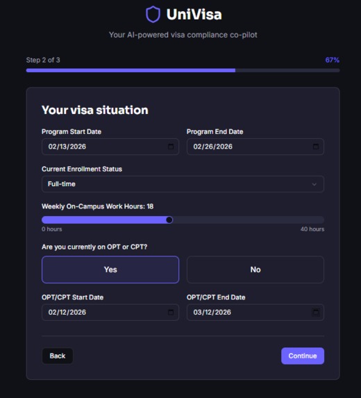 UniVisa – screenshot 7