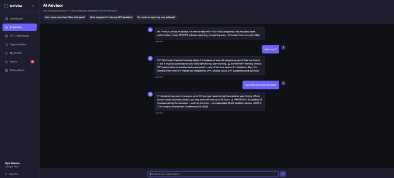 UniVisa – screenshot 9