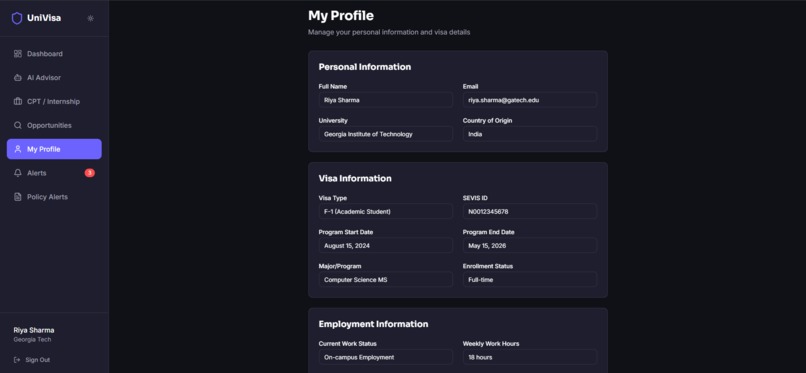 UniVisa – screenshot 12