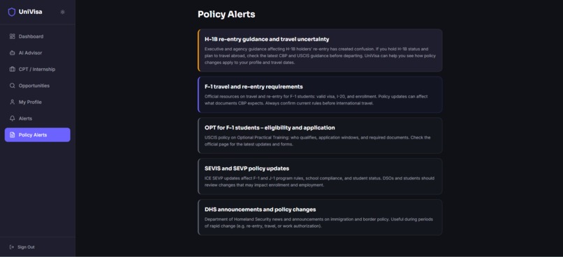 UniVisa – screenshot 14