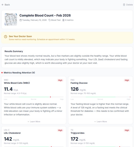 MediClarify – AI Health Assistant – screenshot 1