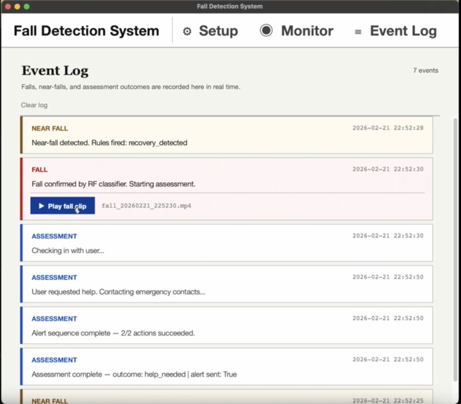 FALLert – screenshot 2