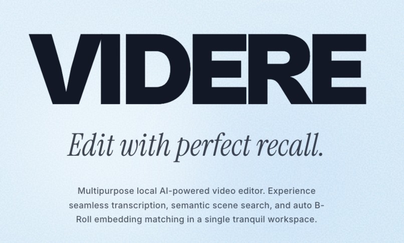 VIDERE – screenshot 1
