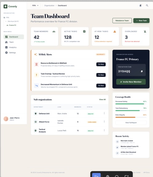 Coverly - AI-Powered Team Coverage & Task Reassignment – screenshot 2