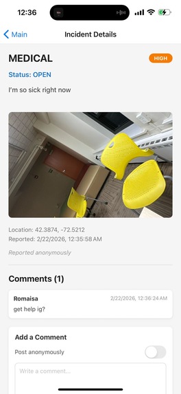  Smart Campus Emergency Response App – screenshot 1