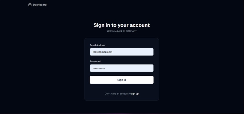 EcoCart – screenshot 2