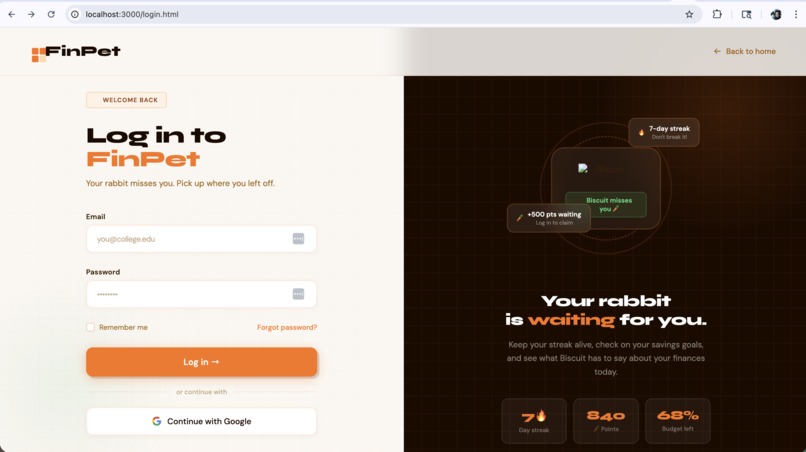 FinPet – screenshot 1