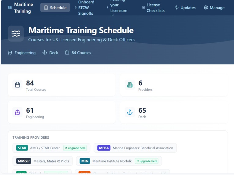 Maritime Training Navigator – screenshot 1