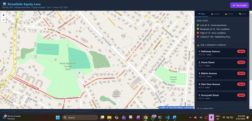 Streetsafe - Equity Lens – screenshot 1