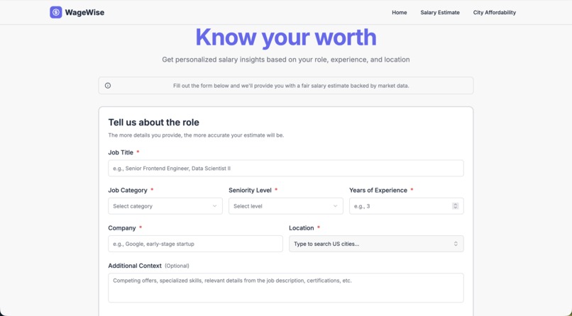 WageWise – screenshot 2