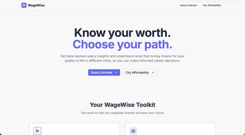 WageWise – screenshot 1