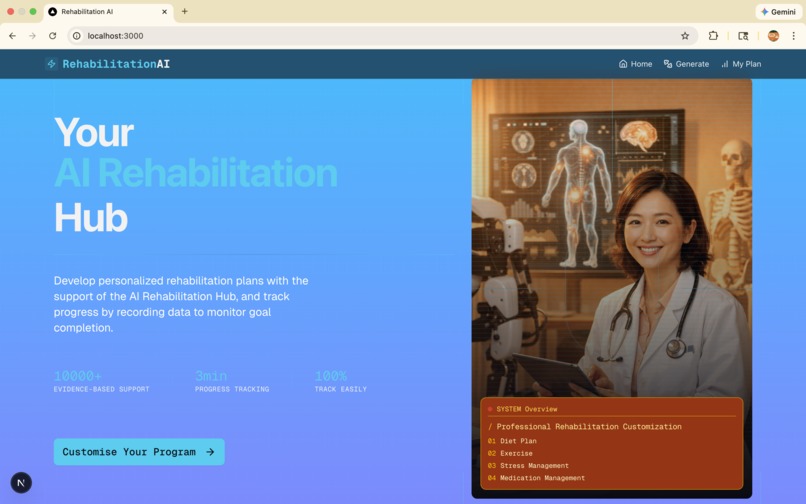 RehabilitationAI – screenshot 1