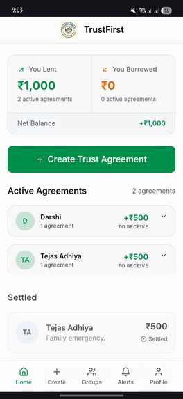 Trust First – screenshot 2