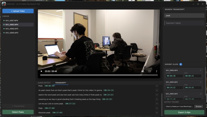 ClipFindr – screenshot 2