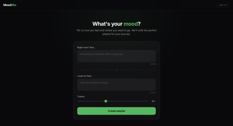 MoodMix – screenshot 2